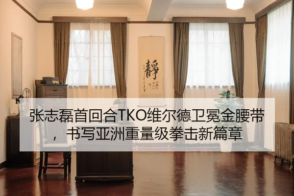 张志磊首回合TKO维尔德卫冕金腰带，书写亚洲重量级拳击新篇章